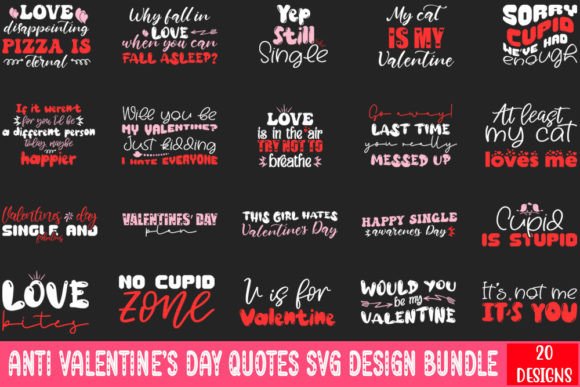 Download Anti Valentine's Day Quotes Svg Design - Design Collection