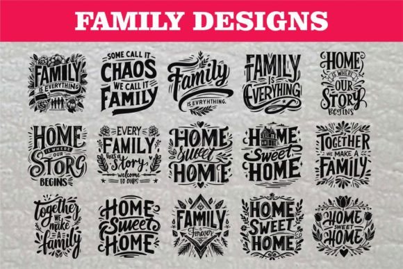 Download Family SVG Designs - Family Quotes - Design Collection