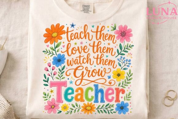Download Teacher Floral Quote PNG Sublimation - Png Collection
