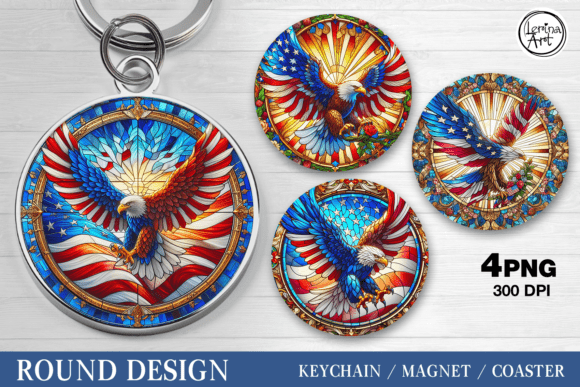 Download 4th of July Coaster/keychain/magnets PNG - Png Collection