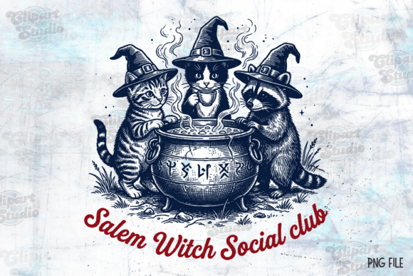 Download Salem Witch Vintage Shirt PNG - Png Collection