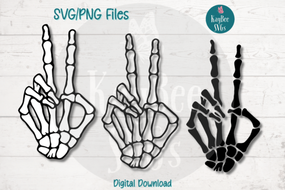Download Skeleton Hand Peace Sign SVG PNG JPG - Png Collection