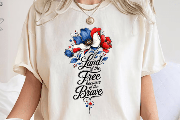 Download Patriotic Floral Quote PNG Design - Png Collection