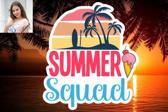 Download Summer Squad SVG Sticker Design - Design Collection