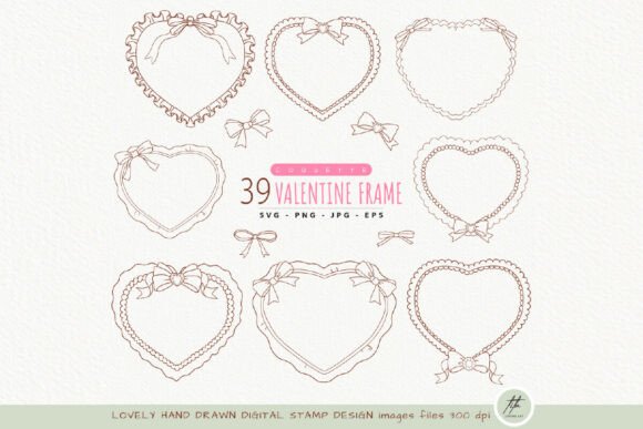 Download Coquette Valentine Frame Png - Png Collection