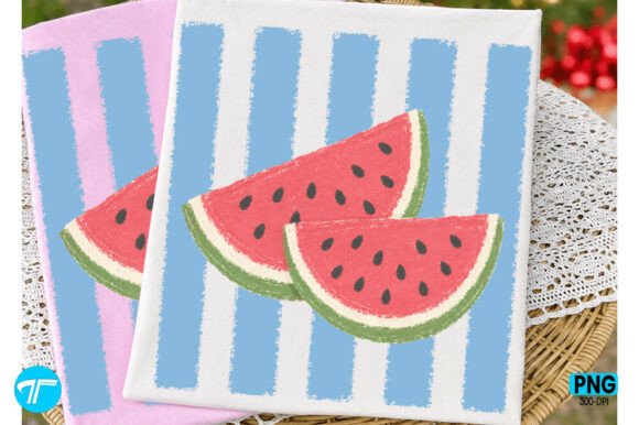 Download Watermelon Stripes PNG Trendy Summer Tee - Png Collection