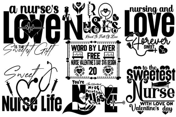 Download Free 20 Nurse Valentine SVG Designs - Design Collection