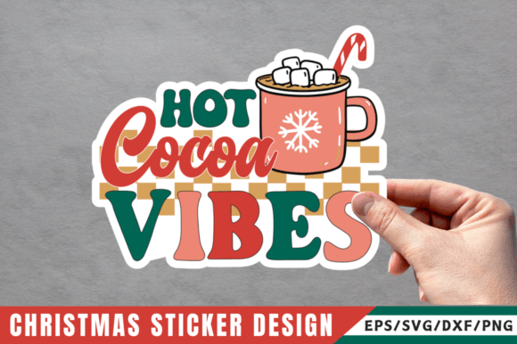 Download Hot Cocoa Vibes Sticker Design - Design Collection